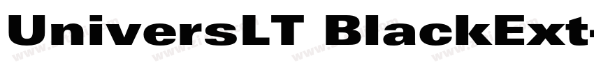 UniversLT BlackExt字体转换